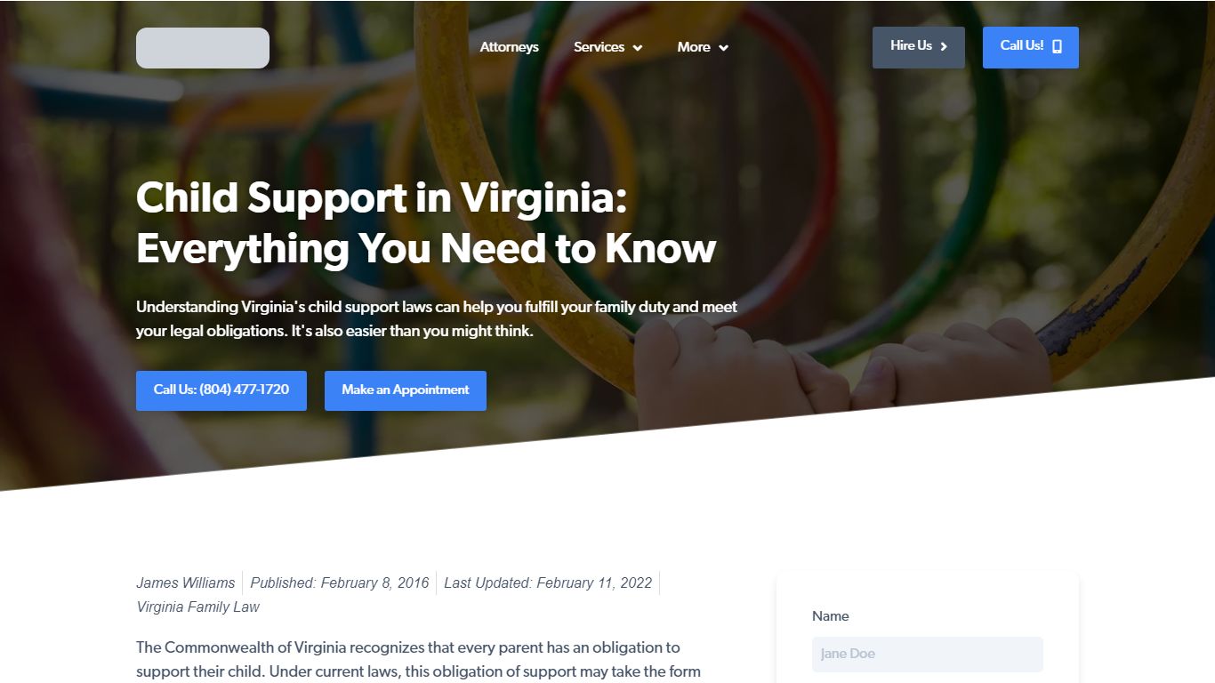 Child Support in Virginia: Everything You Need to Know